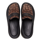  Dép Crocs Stomp Leopard Loafer Clogs ‘Black’ 