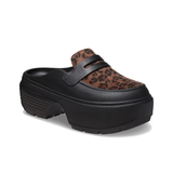  Dép Crocs Stomp Leopard Loafer Clogs ‘Black’ 