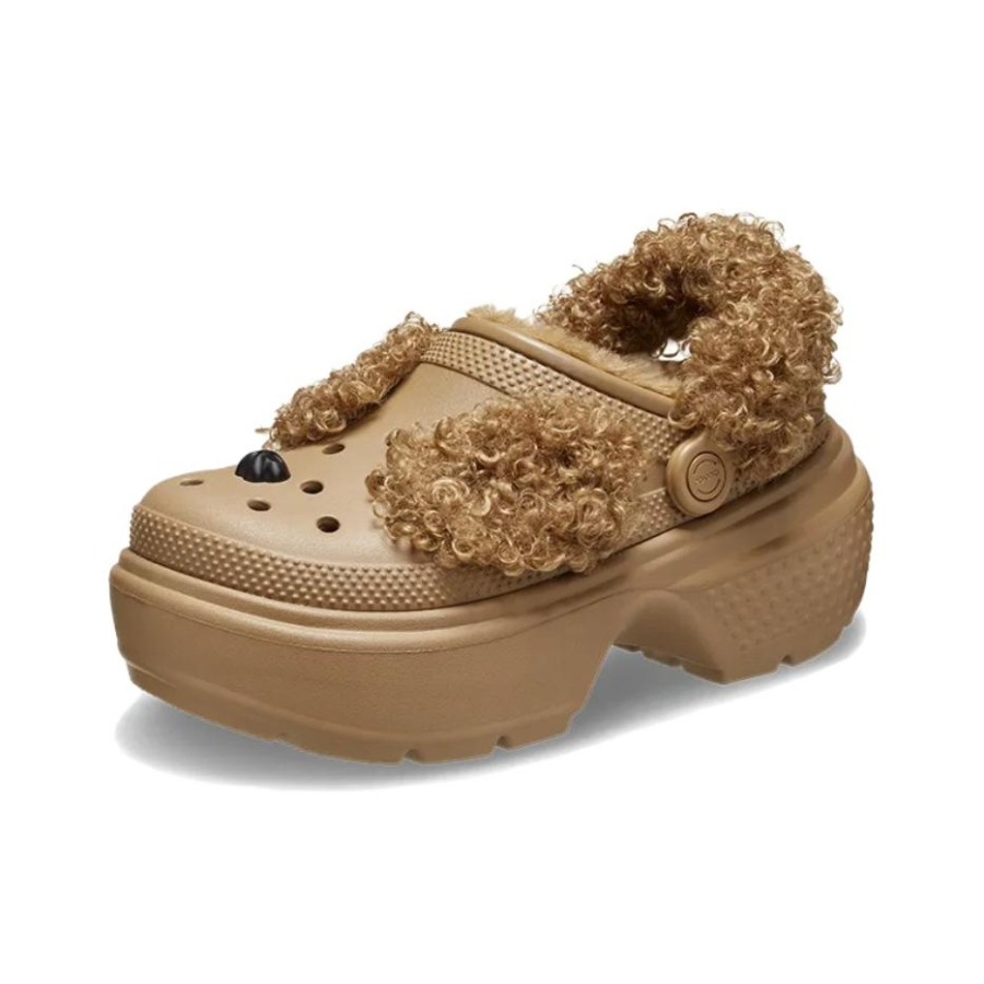  Dép Crocs Stomp Stuffed Animal Clog 'Sepia' 
