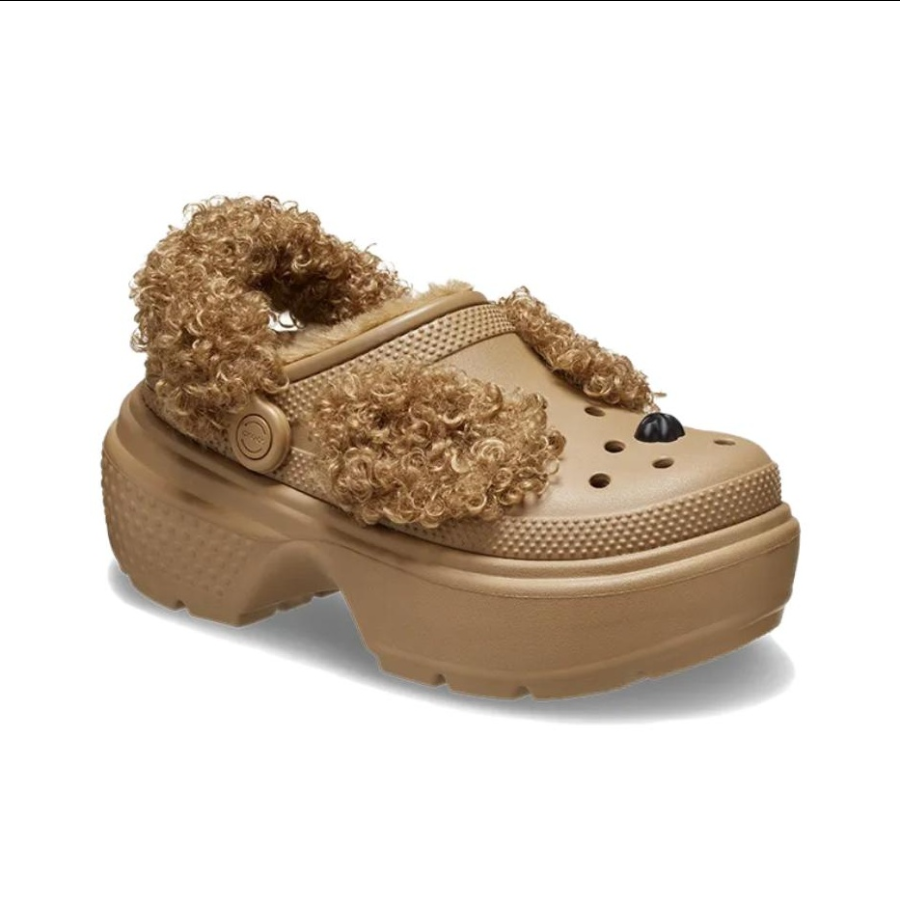  Dép Crocs Stomp Stuffed Animal Clog 'Sepia' 