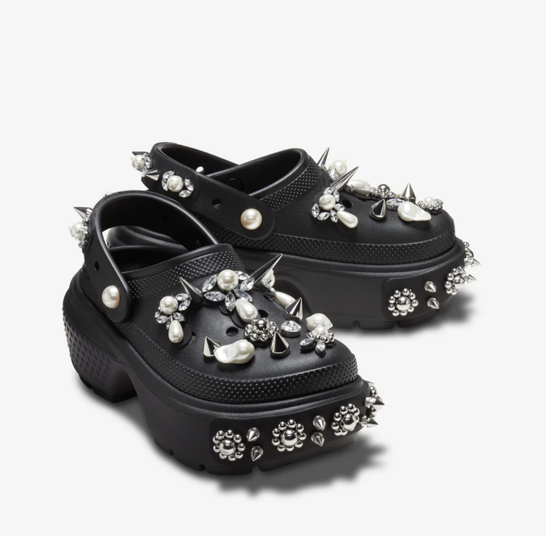  Dép Crocs Stomp x Simone Rocha Clog ‘Black’ 