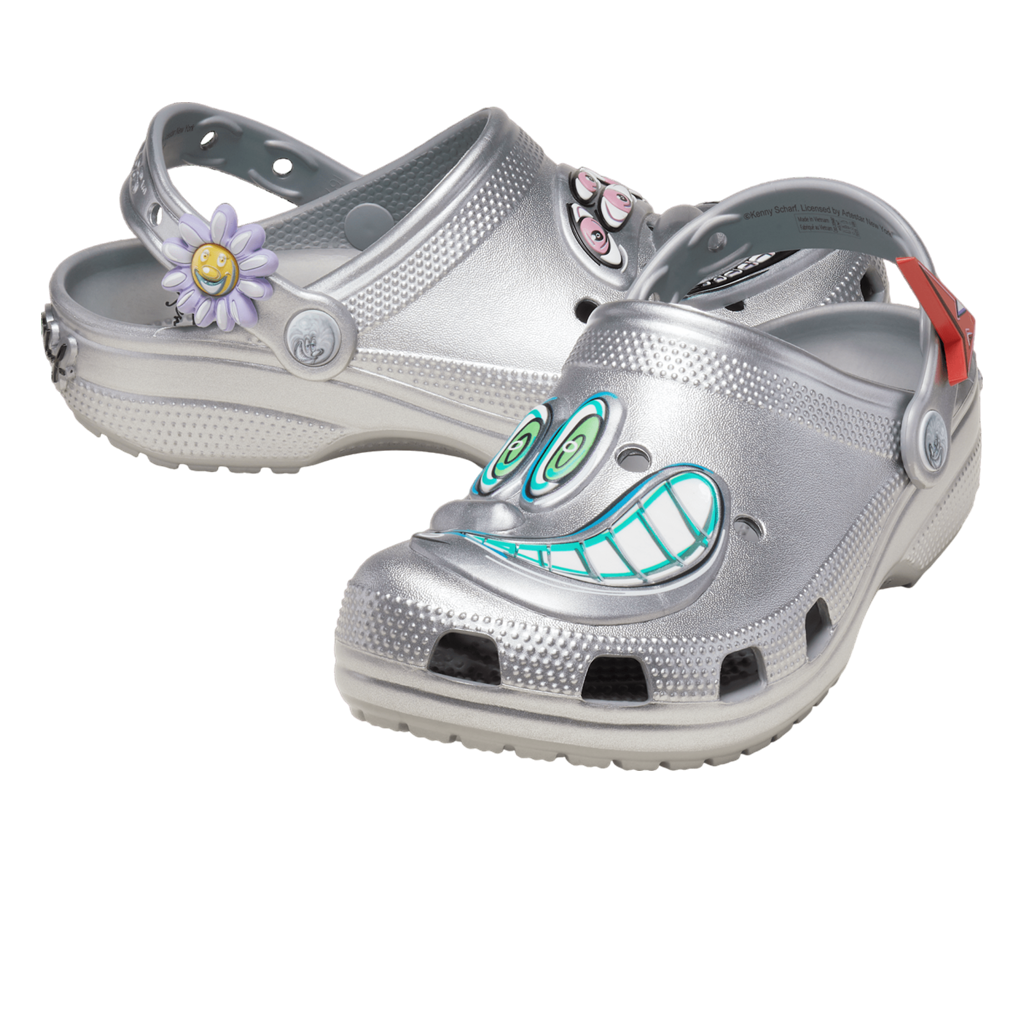  Dép Crocs x Kenny Scharf Classic Clog ‘Silver’ 