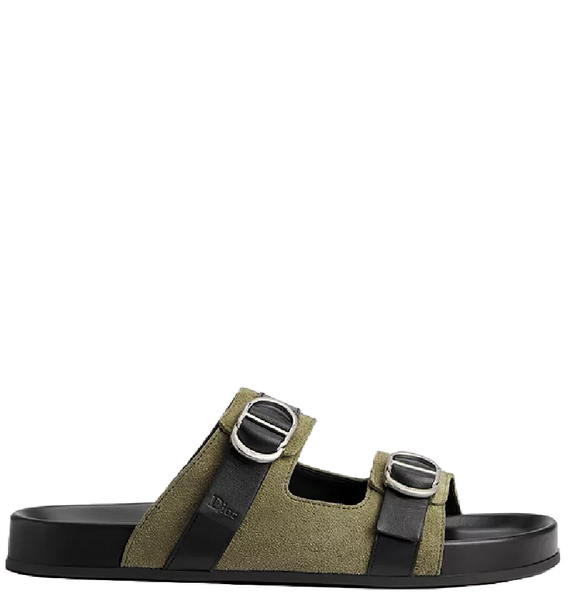  Dép Dior Aqua Sandal 'Khaki Suede' 