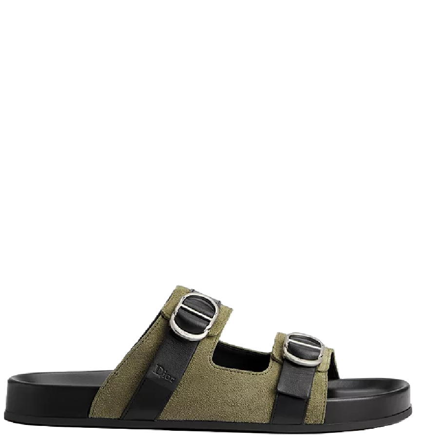  Dép Dior Aqua Sandal 'Khaki Suede' 