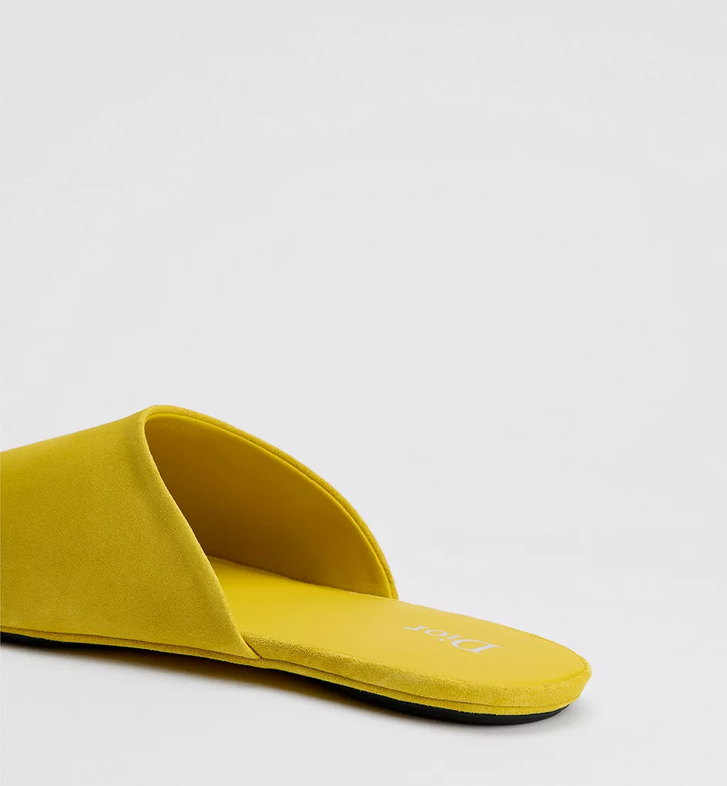  Dép Dior InDior Mule 'Yellow Suede' 