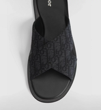  Dép Dior Rivage Sandal 'Black' 