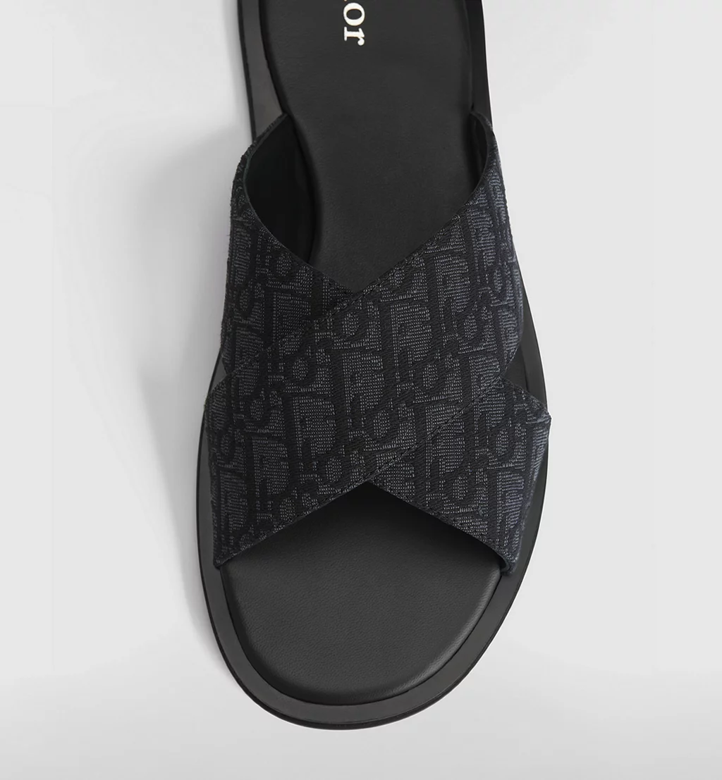  Dép Dior Rivage Sandal 'Black' 