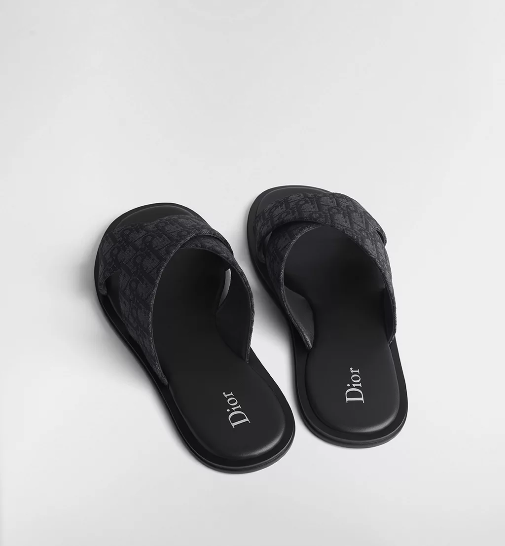  Dép Dior Rivage Sandal 'Black' 