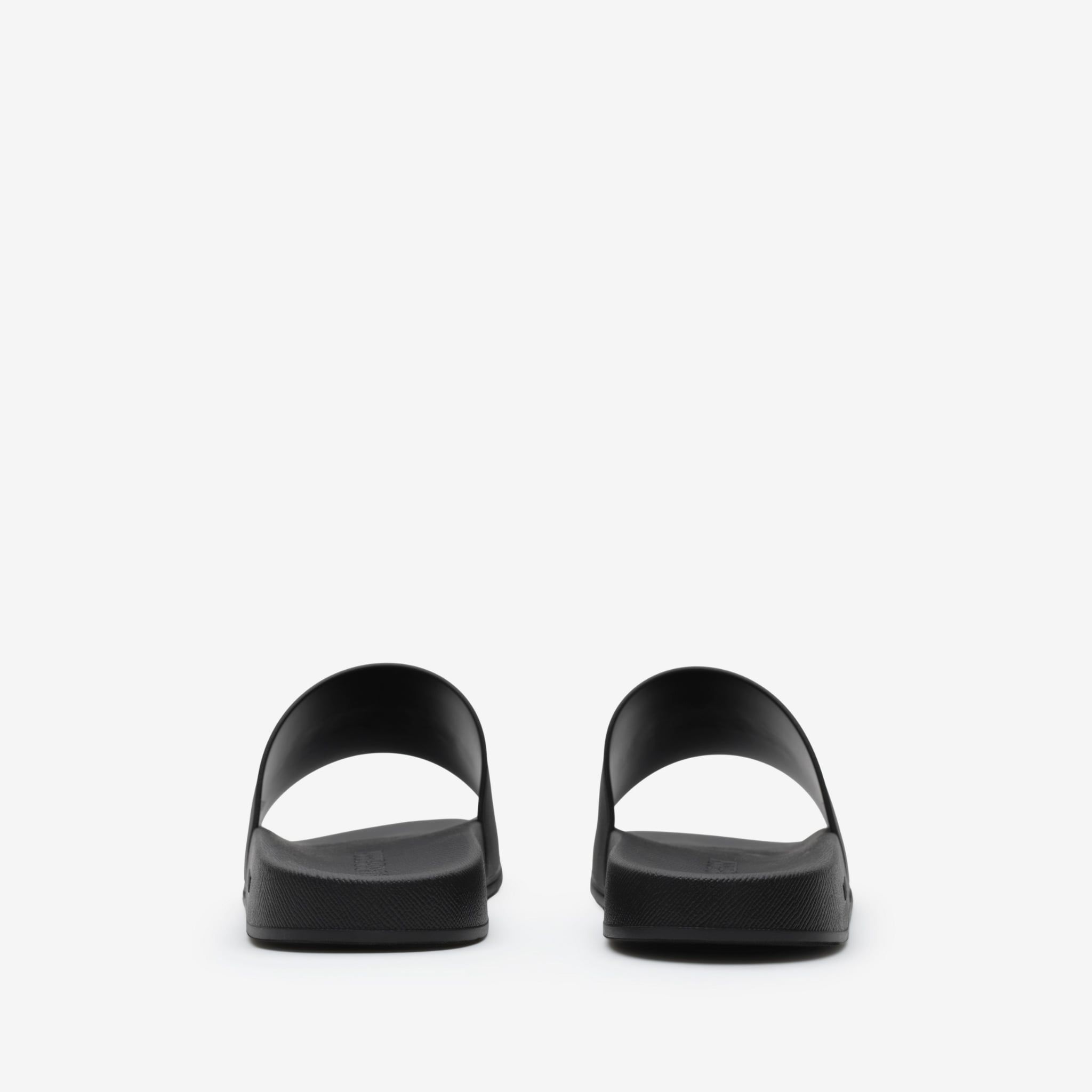  Dép Nam Burberry Logo Slides 'Black' 