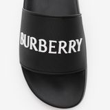  Dép Nam Burberry Logo Slides 'Black' 