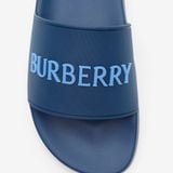  Dép Nam Burberry Logo Slides 'Blue' 