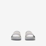  Dép Nam Burberry Logo Slides 'Grey' 