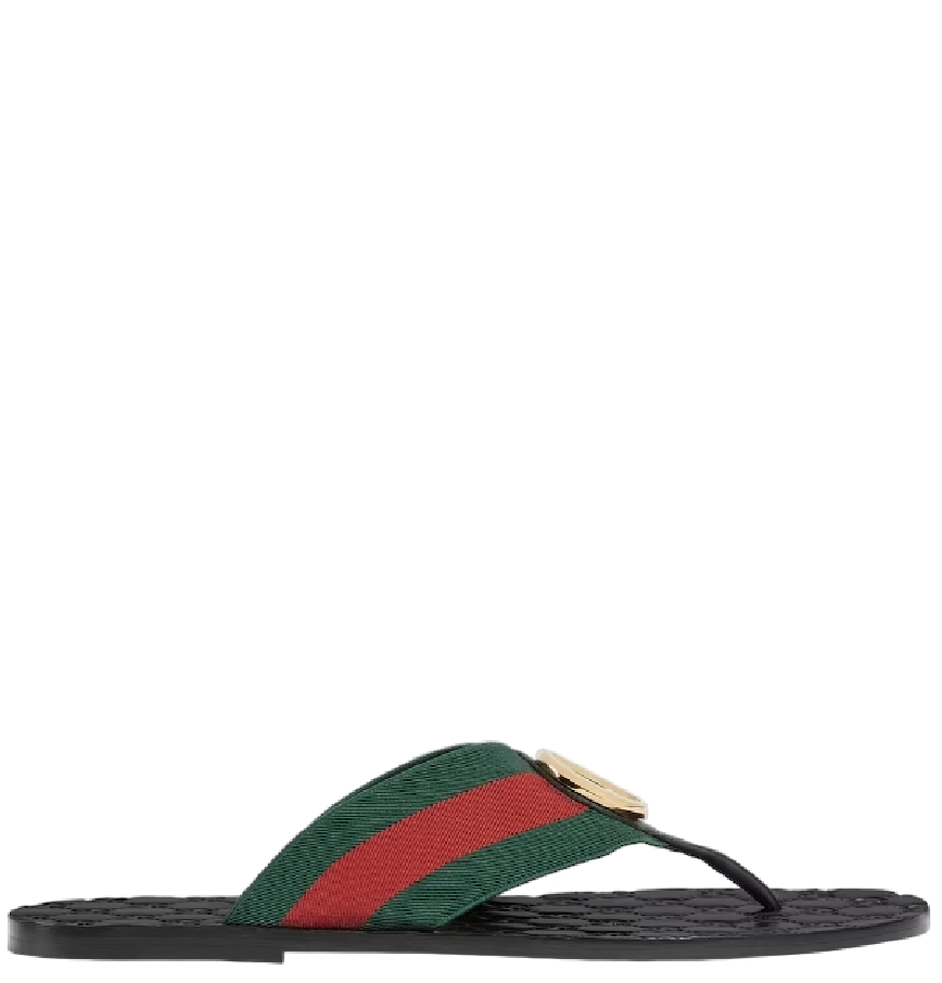  Dép Nam Gucci Riviera Thong Sandal 'Black' 