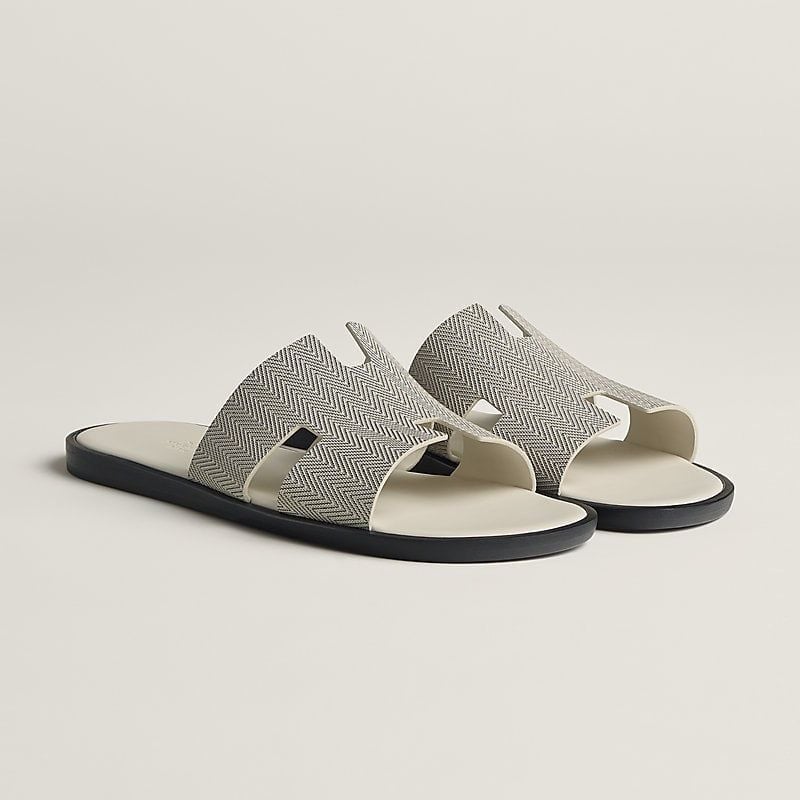  Dép Nam Hermes Izmir Sandals 'Ivory' 