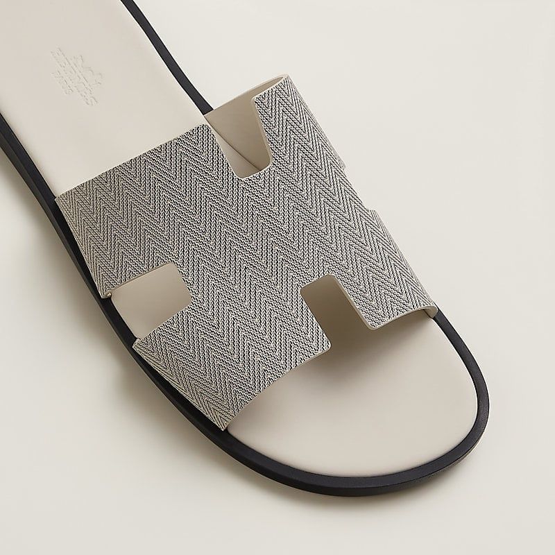  Dép Nam Hermes Izmir Sandals 'Ivory' 