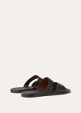  Dép Nam Loro Piana Pilat Plain Walk Sandal 'Black' 
