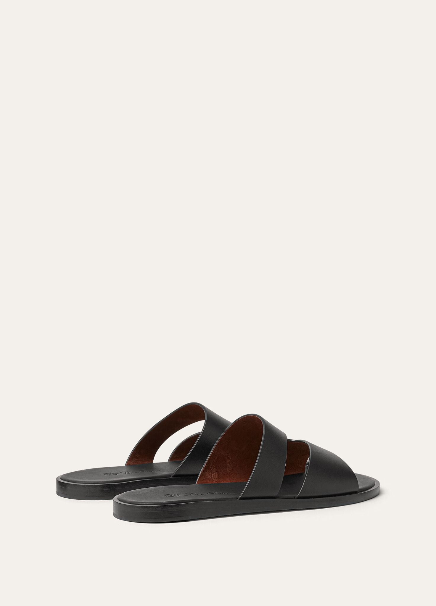  Dép Nam Loro Piana Pilat Plain Walk Sandal 'Black' 
