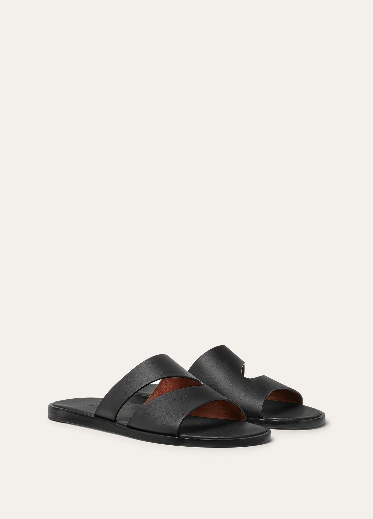  Dép Nam Loro Piana Pilat Plain Walk Sandal 'Black' 