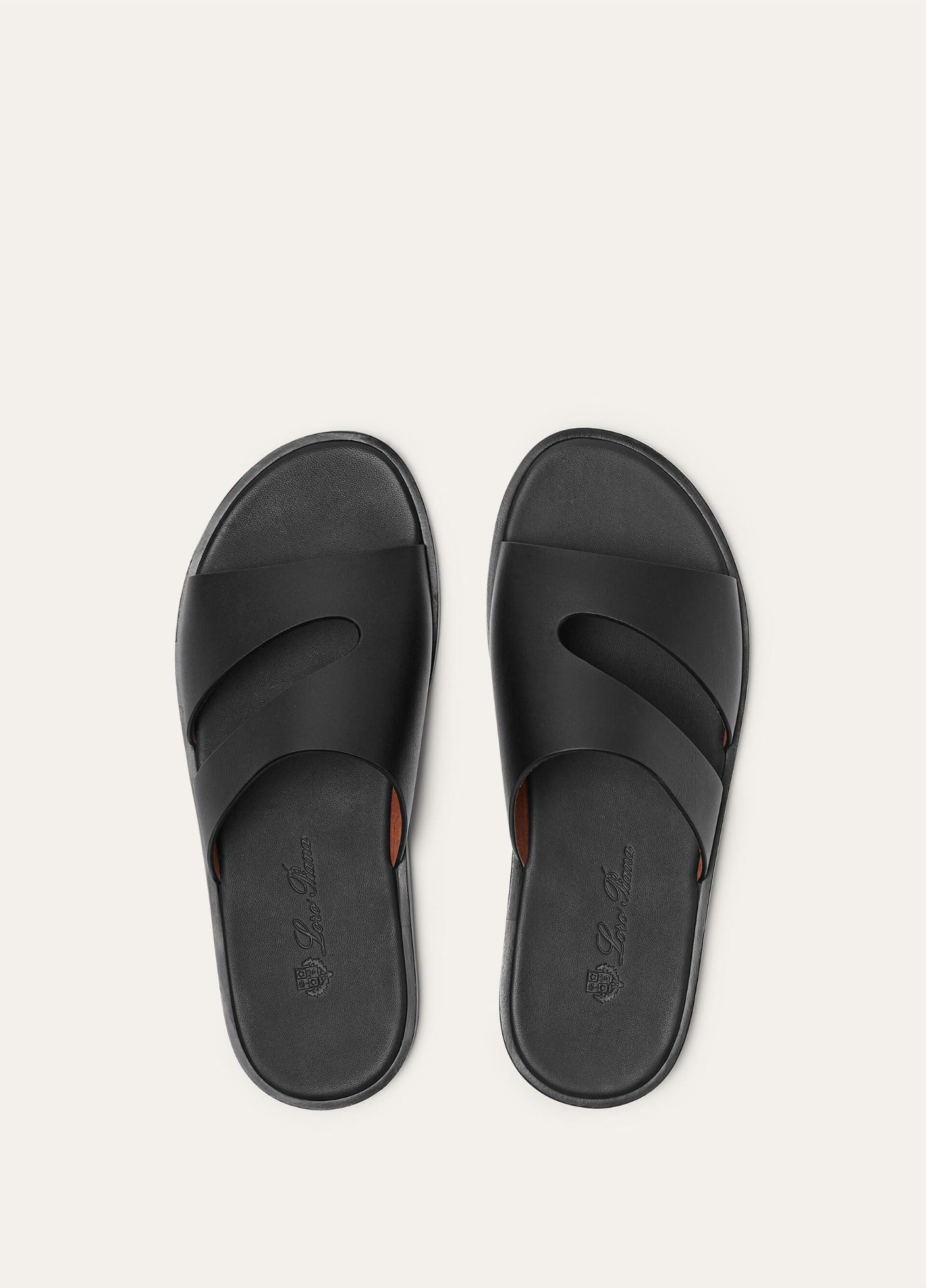  Dép Nam Loro Piana Pilat Plain Walk Sandal 'Black' 