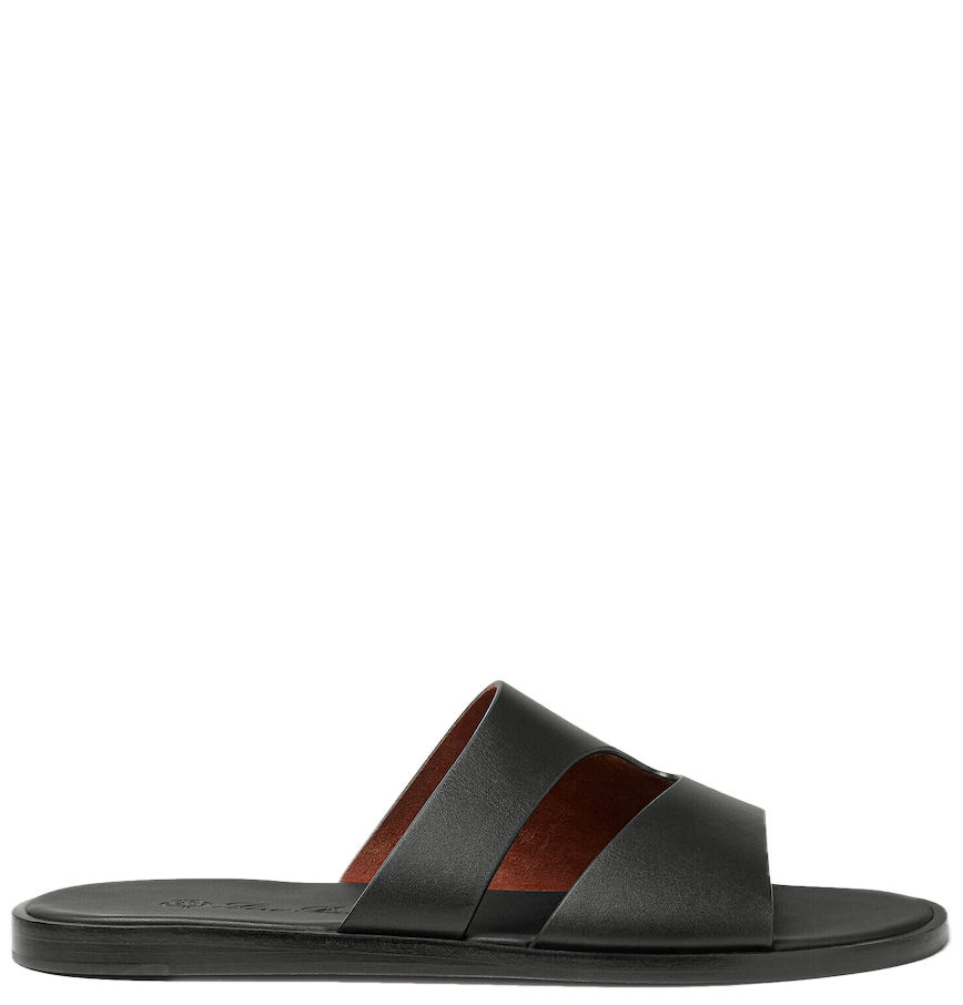 Dép Nam Loro Piana Pilat Plain Walk Sandal 'Black' 