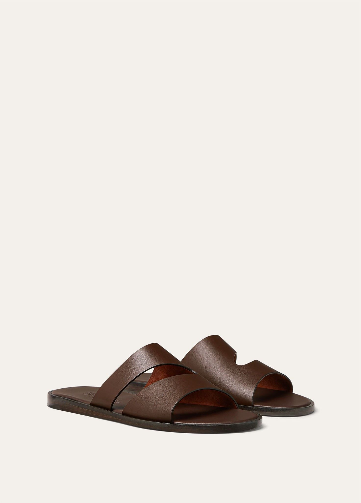  Dép Nam Loro Piana Pilat Plain Walk Sandal 'Moka' 