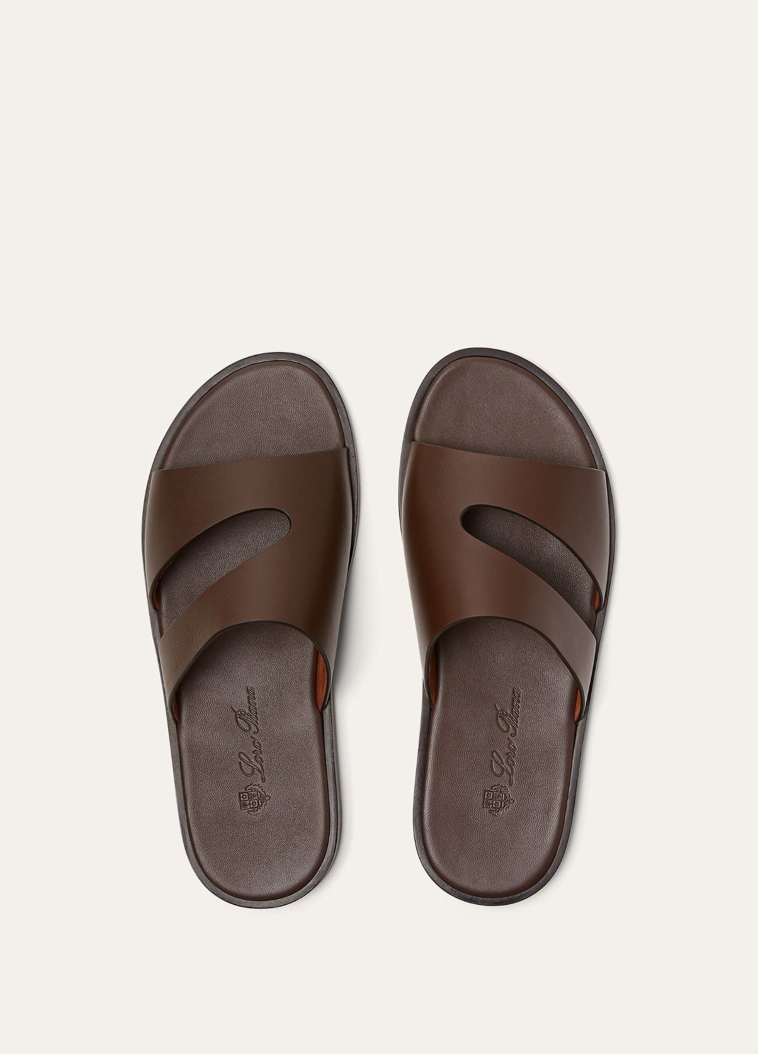  Dép Nam Loro Piana Pilat Plain Walk Sandal 'Moka' 
