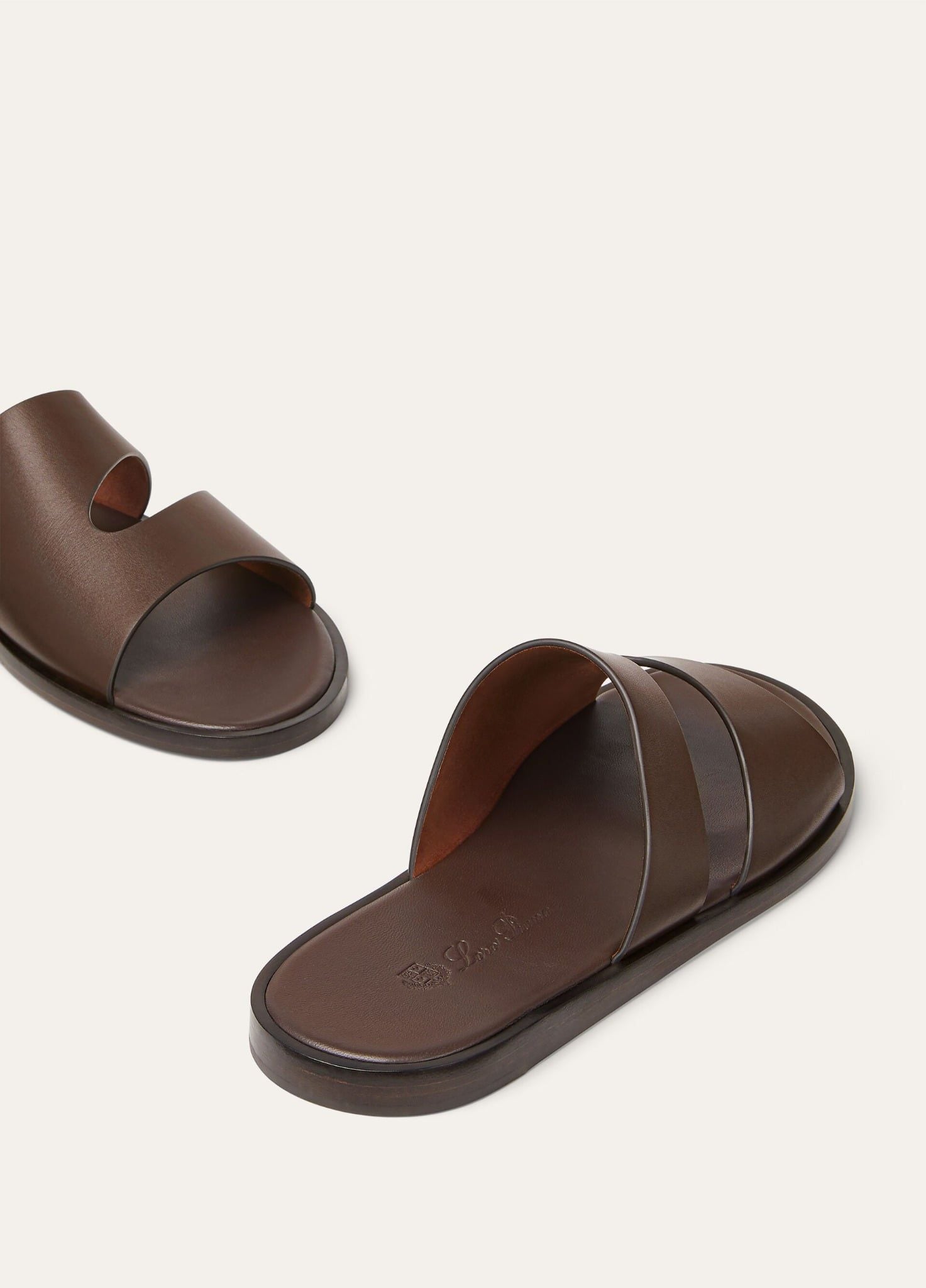  Dép Nam Loro Piana Pilat Plain Walk Sandal 'Moka' 
