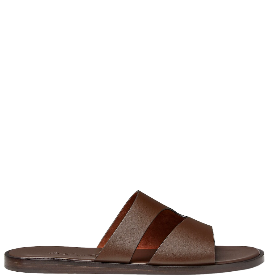  Dép Nam Loro Piana Pilat Plain Walk Sandal 'Moka' 