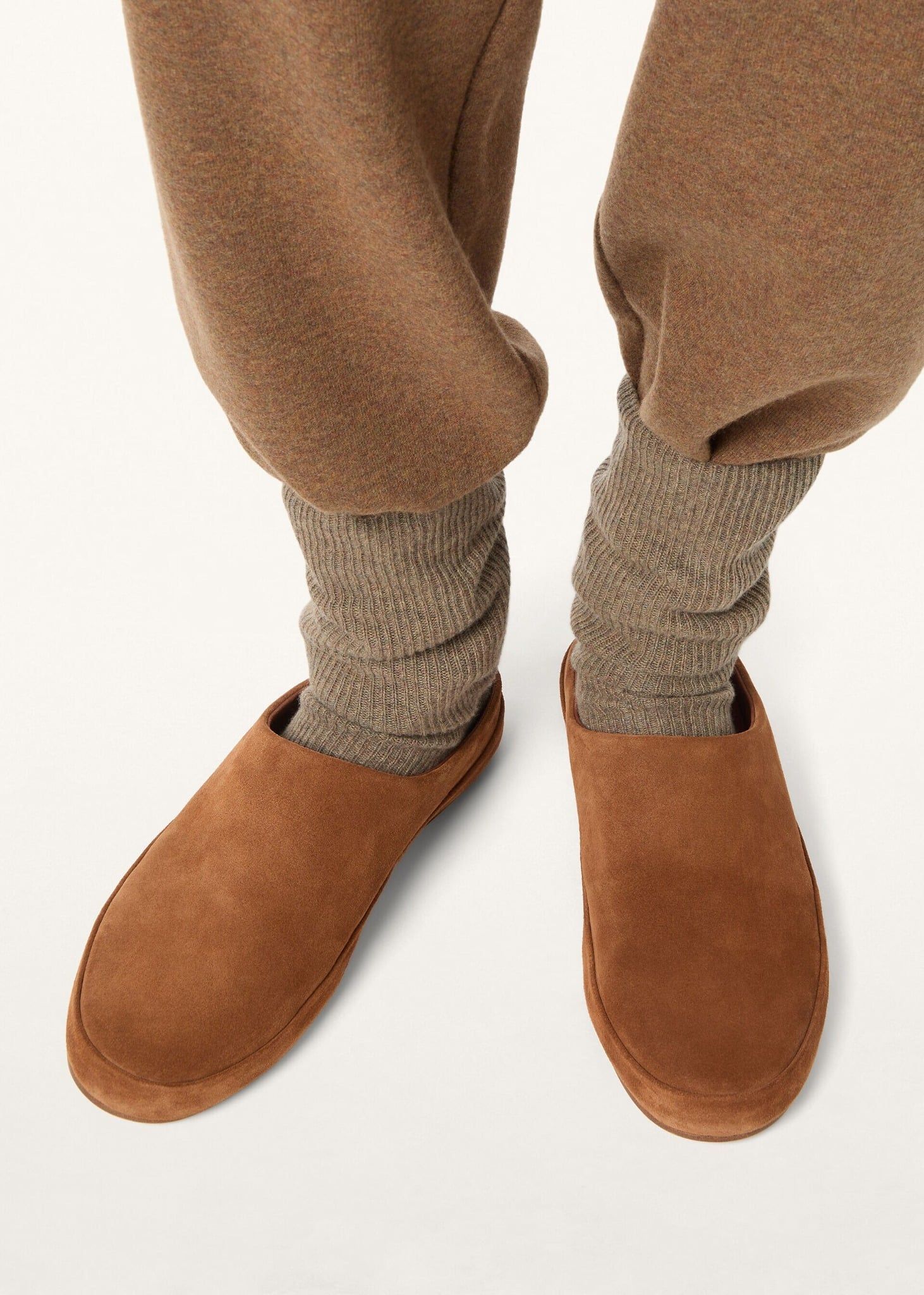  Dép Nam Loro Piana Tomori Walk Mule 'Brandy' 