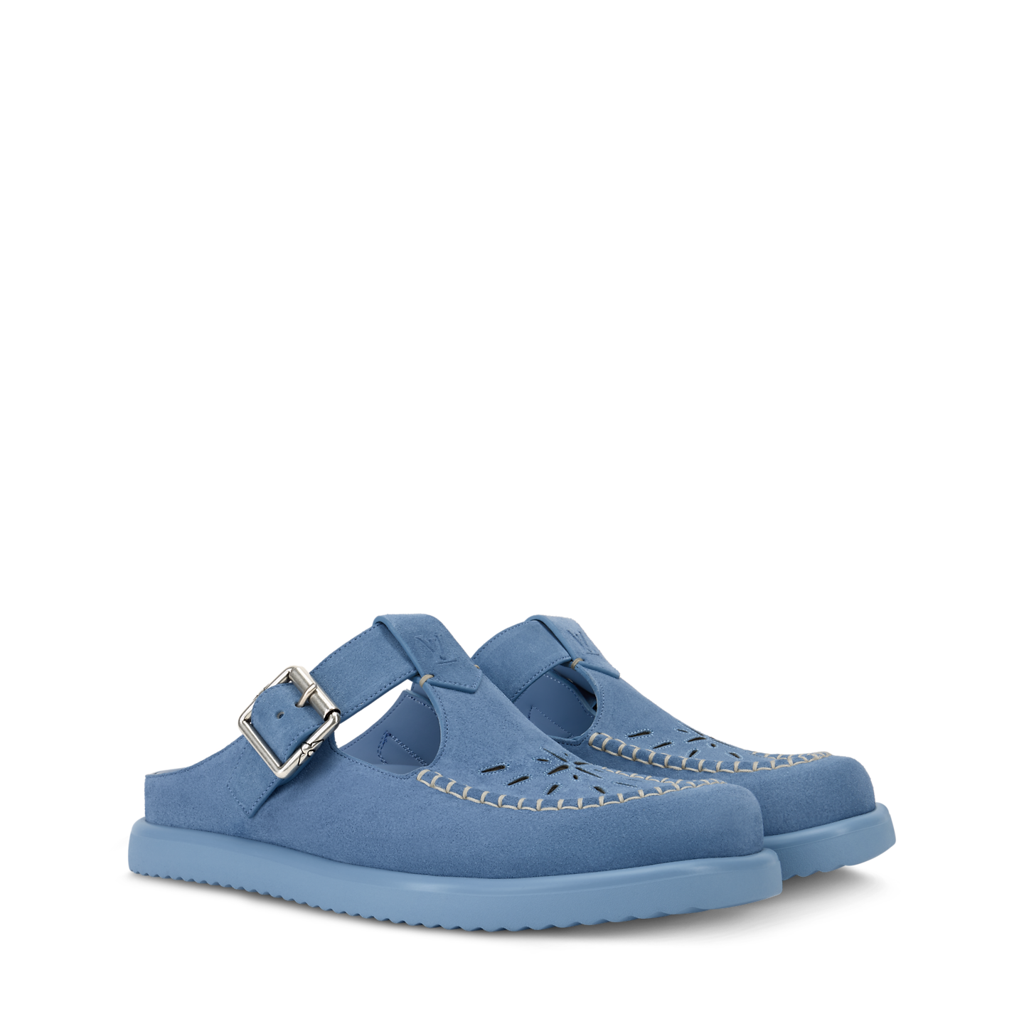  Dép Nam Louis Vuitton LV Easy Mules 'Blue' 