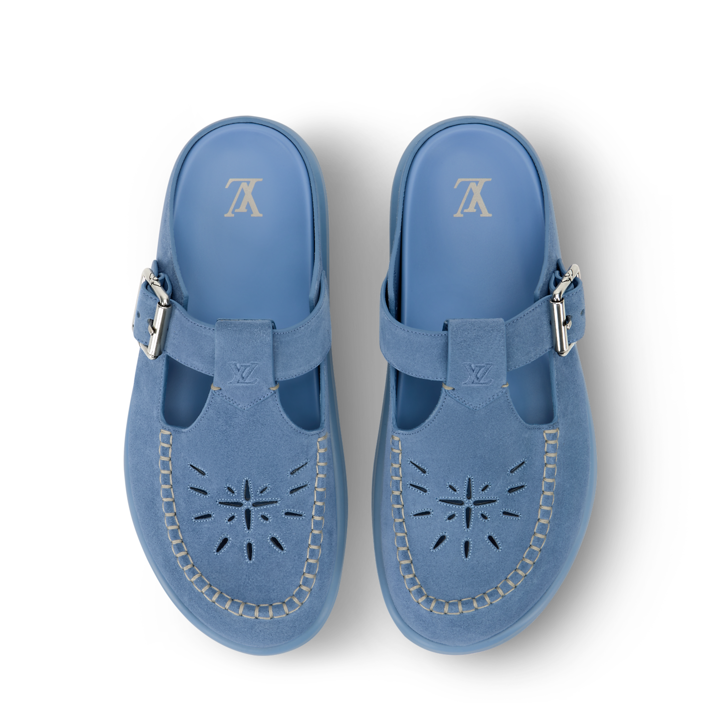  Dép Nam Louis Vuitton LV Easy Mules 'Blue' 