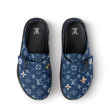  Dép Nam Louis Vuitton LV Easy Mules 'Blue' 