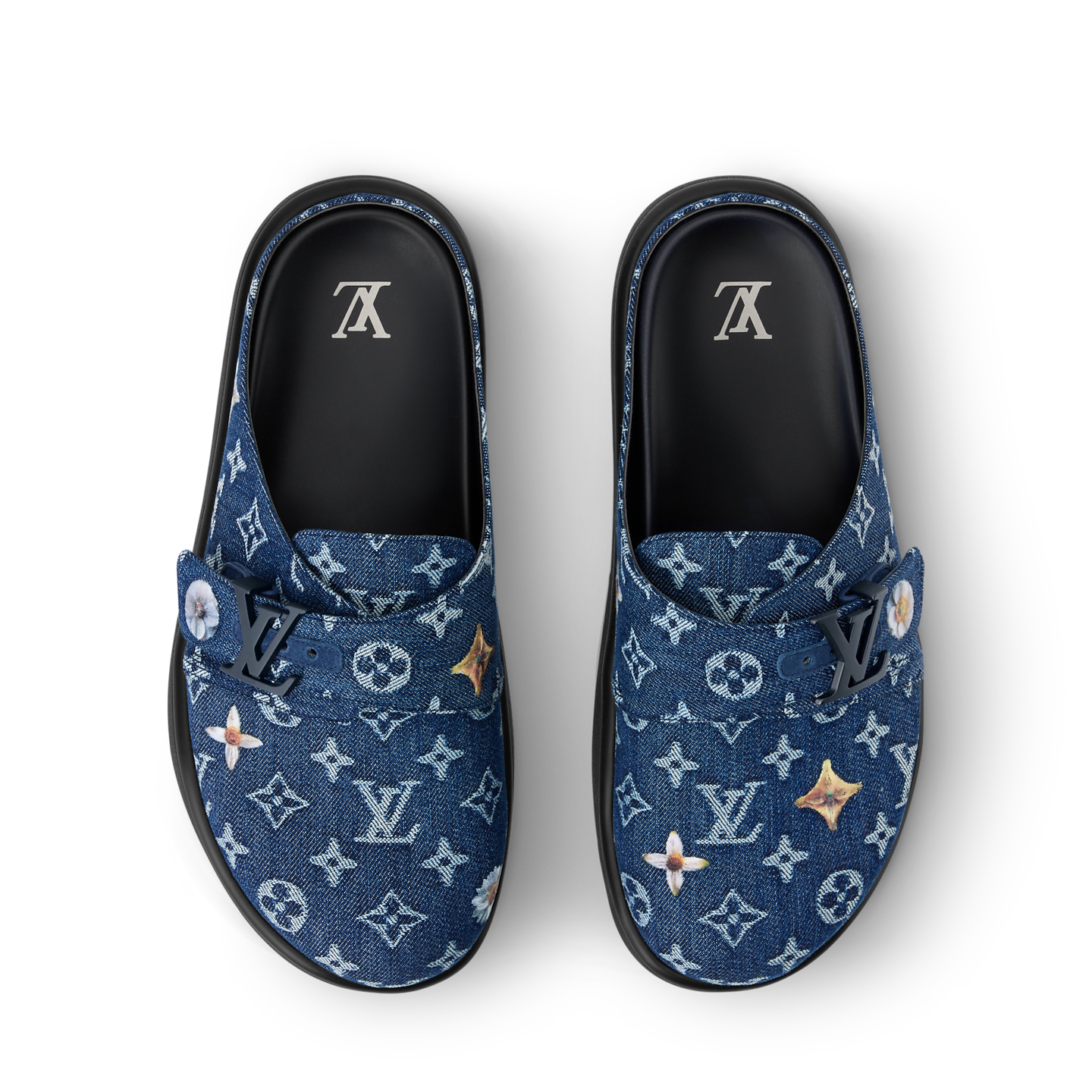  Dép Nam Louis Vuitton LV Easy Mules 'Blue' 