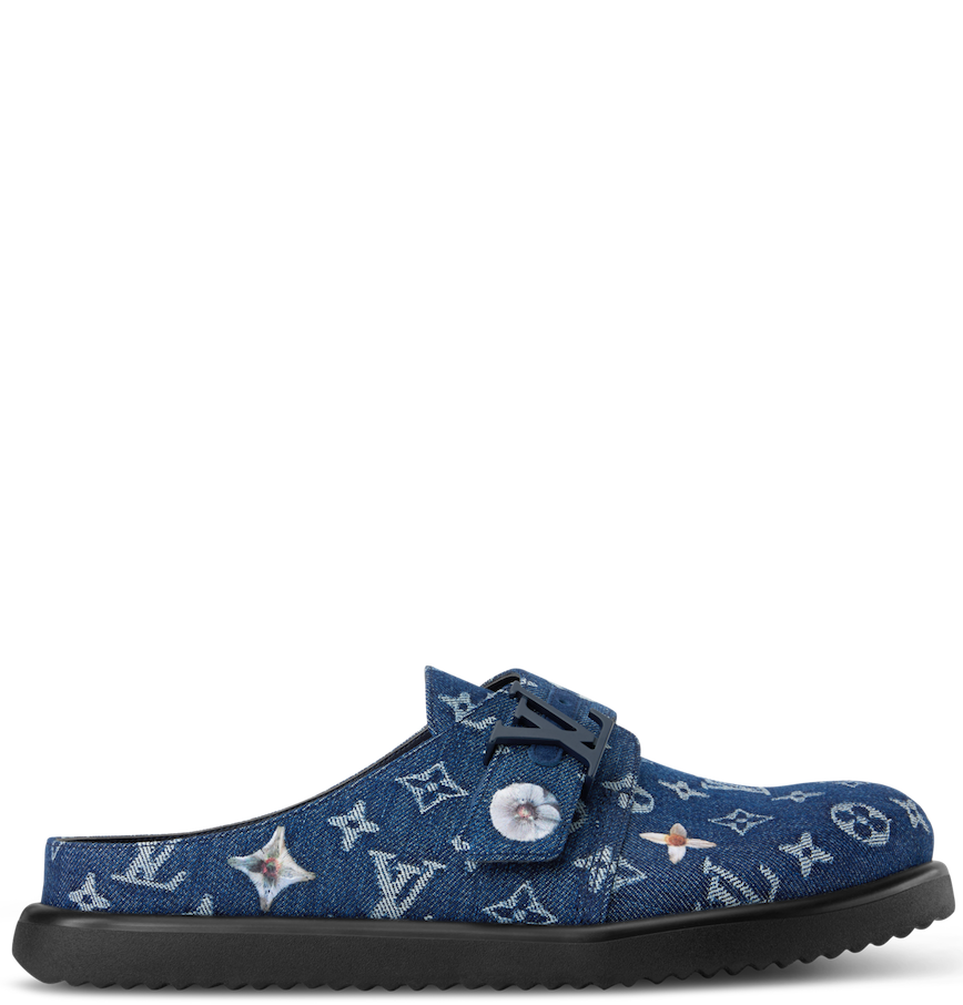  Dép Nam Louis Vuitton LV Easy Mules 'Blue' 