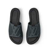  Dép Nam Louis Vuitton LV Portofino Mules 'Black' 