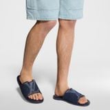  Dép Nam Louis Vuitton LV Portofino Mules 'Navy' 