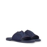  Dép Nam Louis Vuitton LV Portofino Mules 'Navy' 
