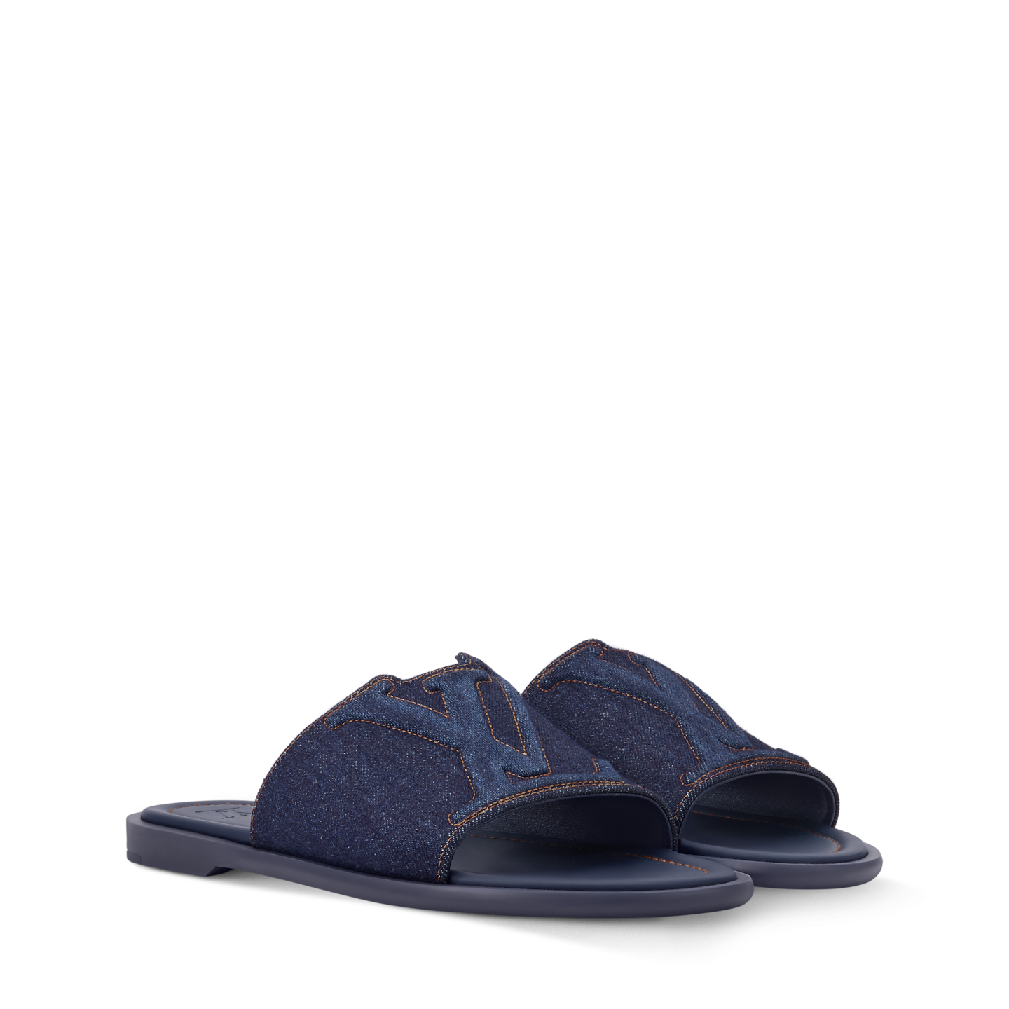  Dép Nam Louis Vuitton LV Portofino Mules 'Navy' 