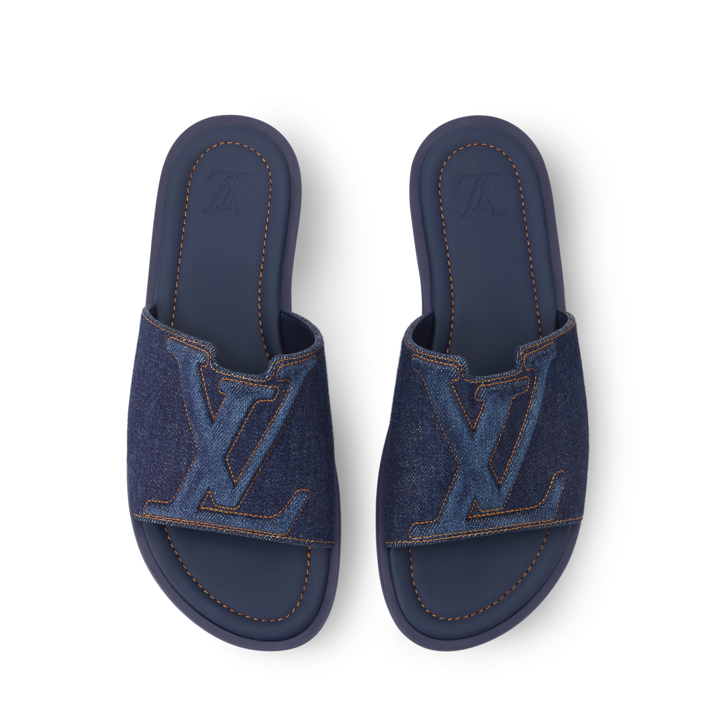  Dép Nam Louis Vuitton LV Portofino Mules 'Navy' 