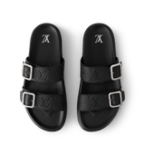  Dép Nam Louis Vuitton LV Venice Mules 'Black' 