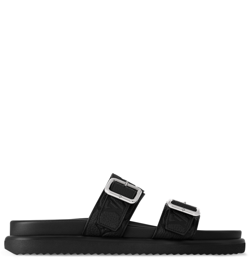  Dép Nam Louis Vuitton LV Venice Mules 'Black' 
