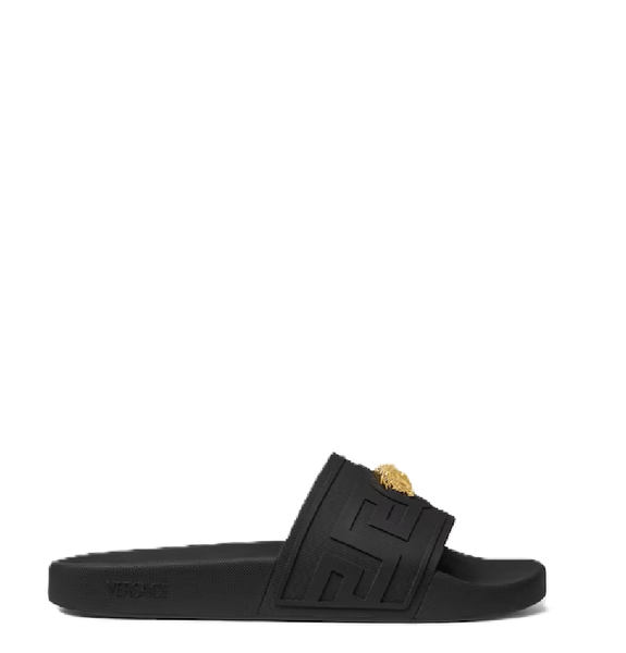 Dép Nam Versace La Medusa Rubber 'Black' 