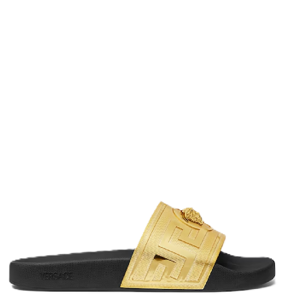  Dép Nam Versace La Medusa Rubber 'Gold' 