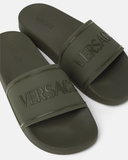  Dép Nam Versace Rubber Sliders 'Khaki' 