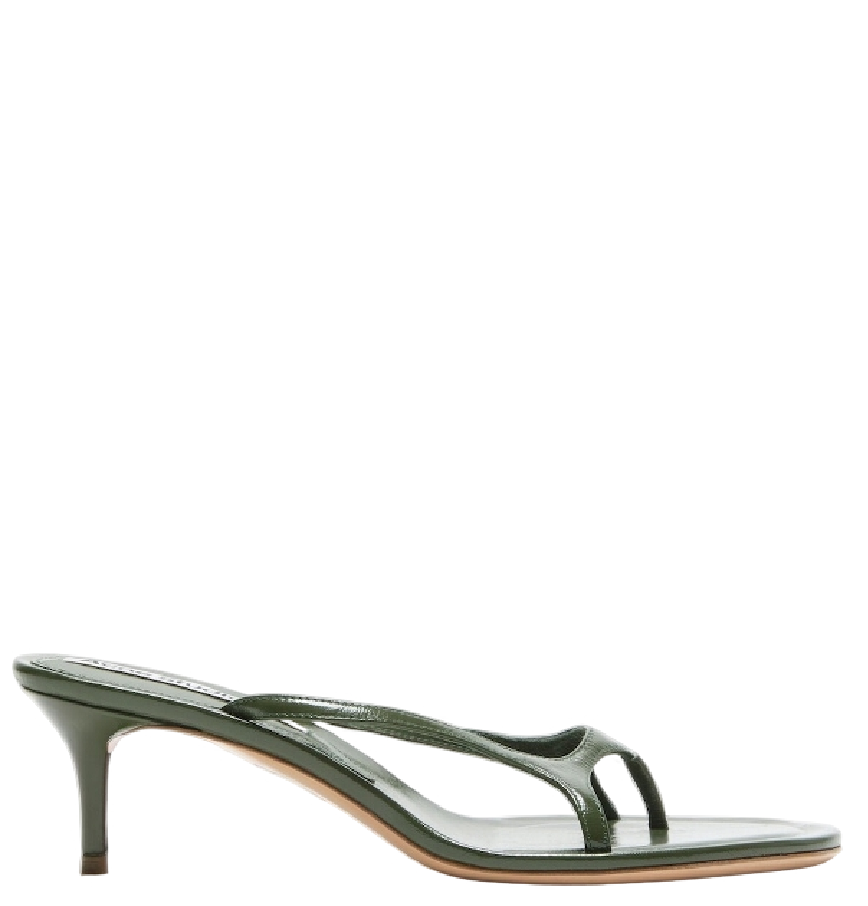  Dép Nữ Acne Kitten Heel Sandals 'Green' 
