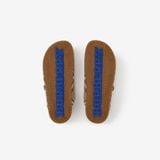  Dép Nữ Burberry Check Leather Urchin Sandals 'Beige' 