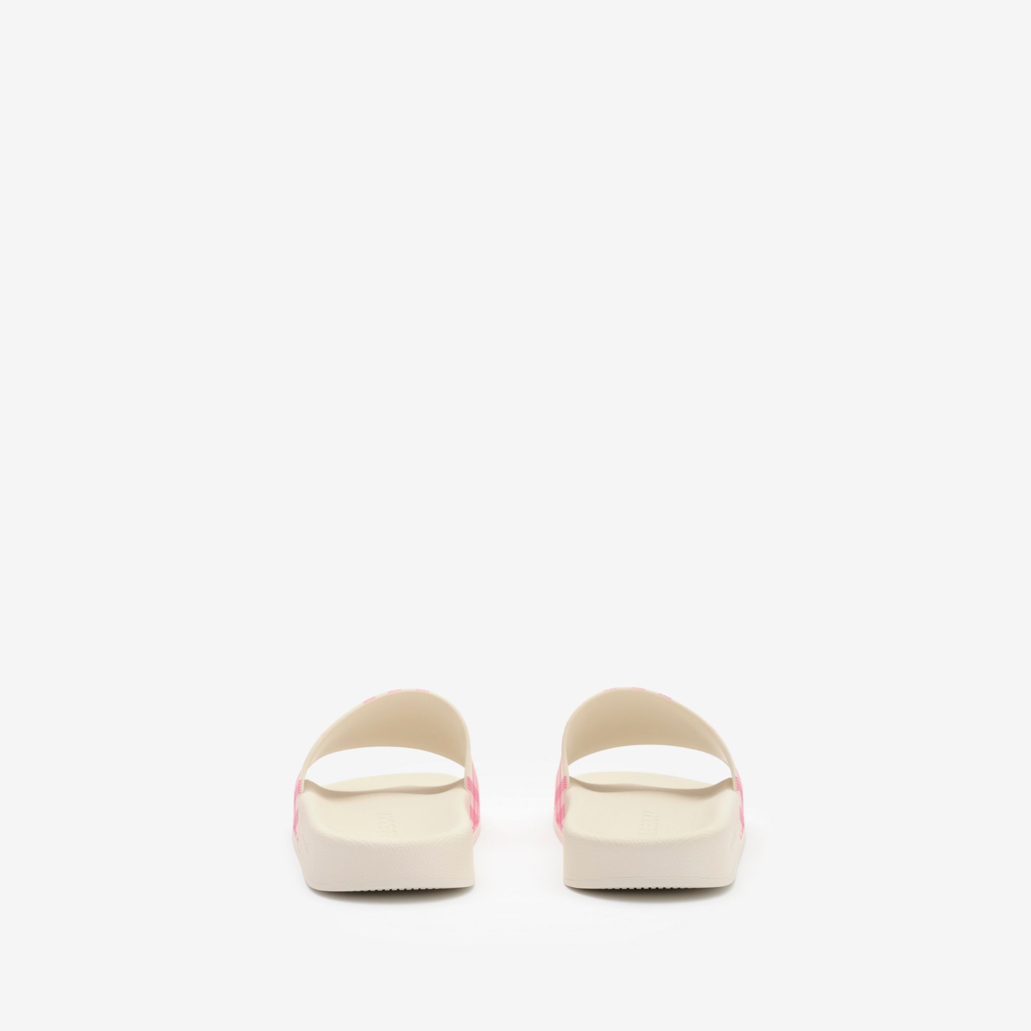  Dép Nữ Burberry Check Slides 'Aubergine Purple' 