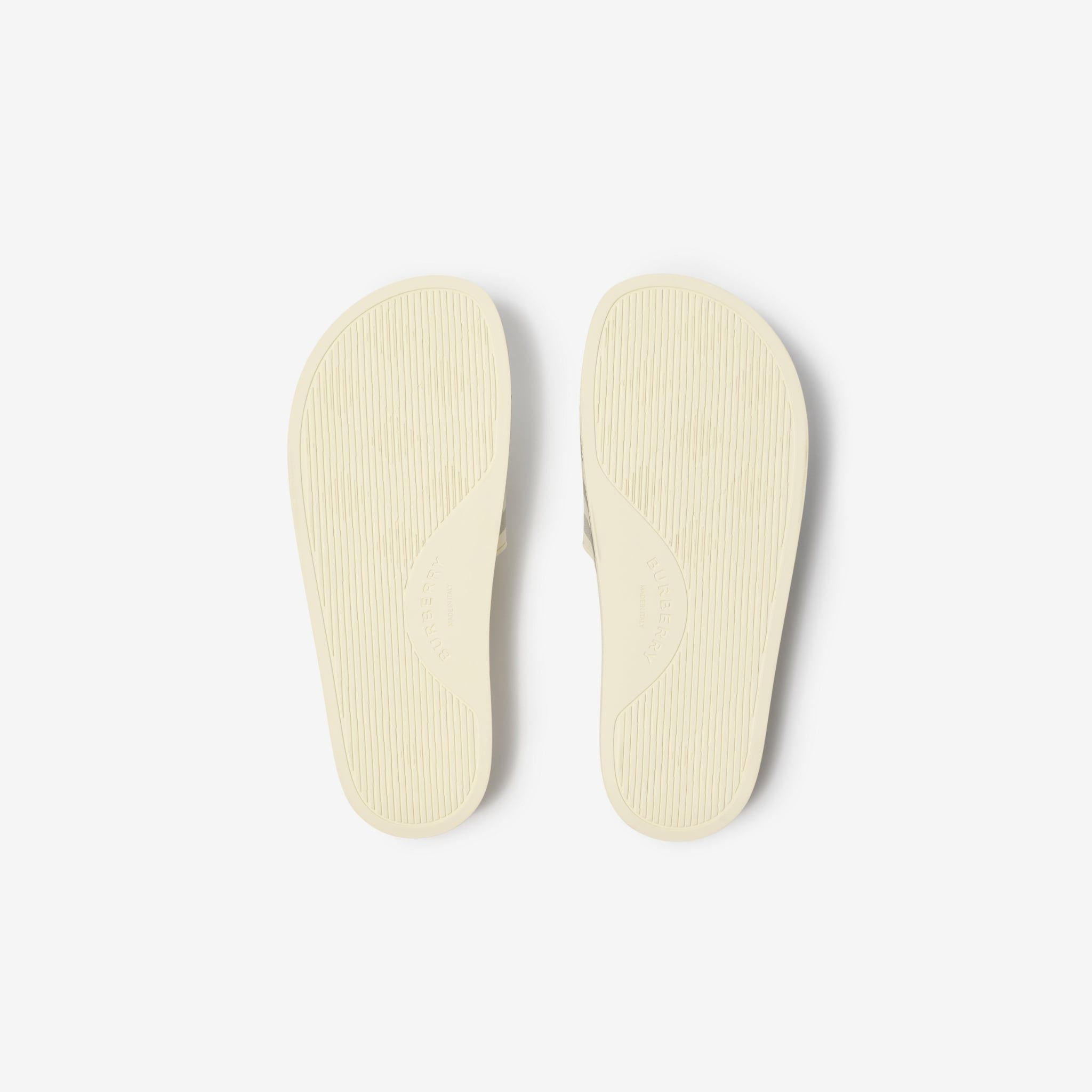  Dép Nữ Burberry Check Slides 'Light Beige' 