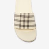  Dép Nữ Burberry Check Slides 'Light Beige' 