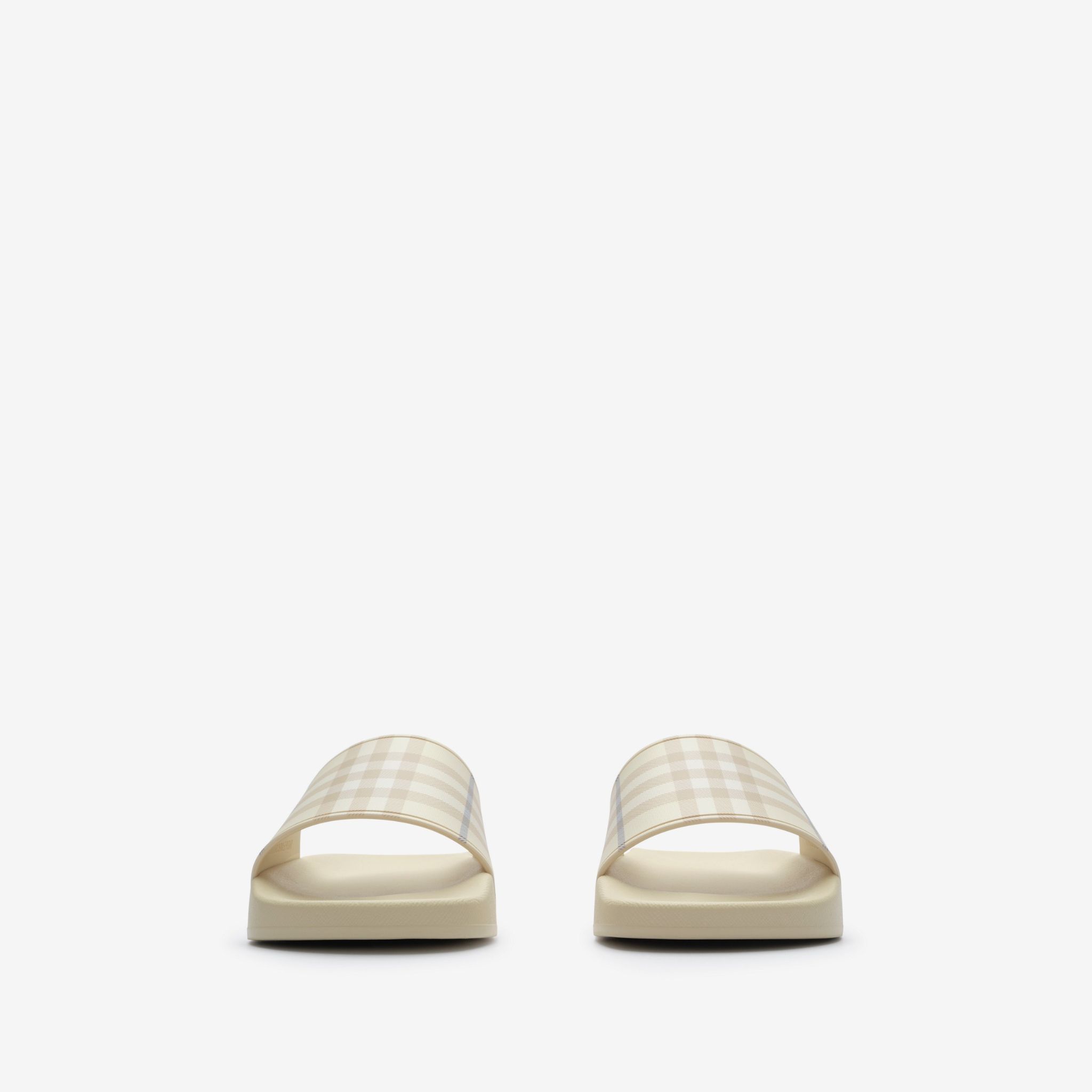  Dép Nữ Burberry Check Slides 'Sesame Beige' 